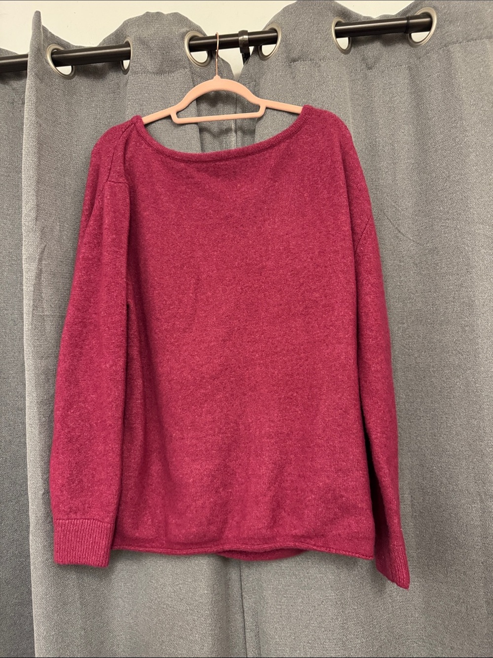 Kimchi Blue Off-the-Shoulder Sweater in Raspberry